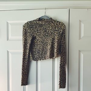 Cheetah Urban Outfitters Layering Top